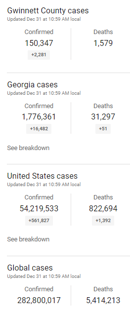 cases in Gwinnett County